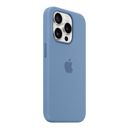 iPhone 15 Pro Silicone Case with MagSafe - Winter Blue - alAsil