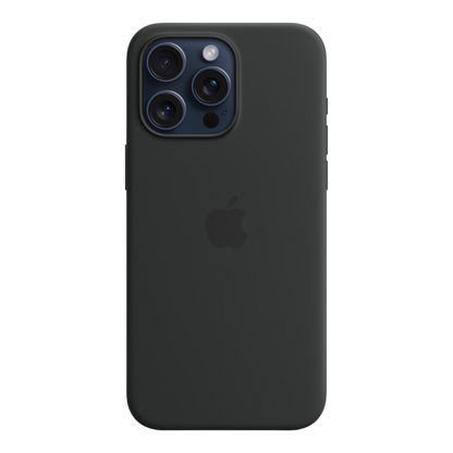 iPhone 15 Pro Max Silicone Case with MagSafe - Black - alAsil