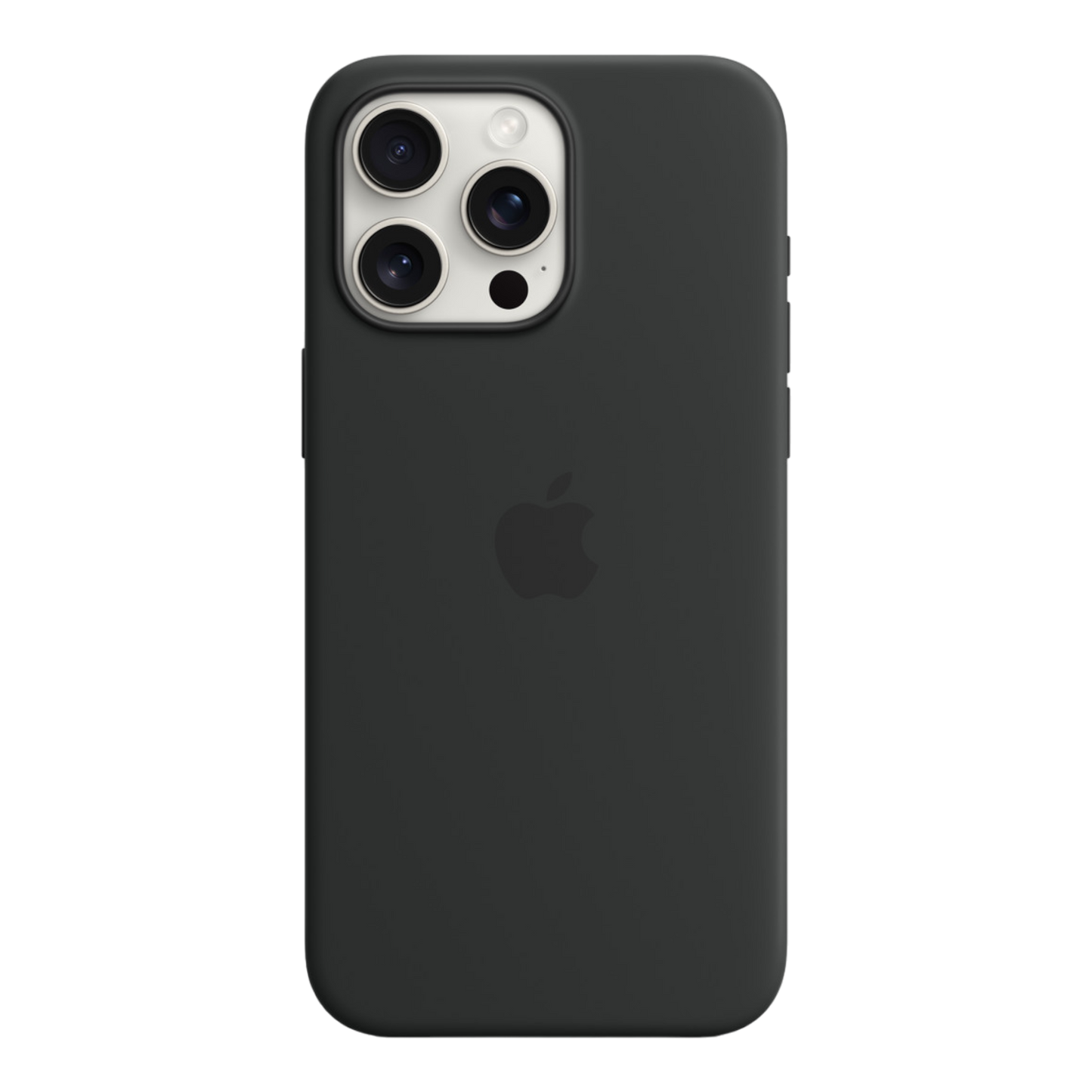 iPhone 15 Pro Max Silicone Case with MagSafe - Black - alAsil