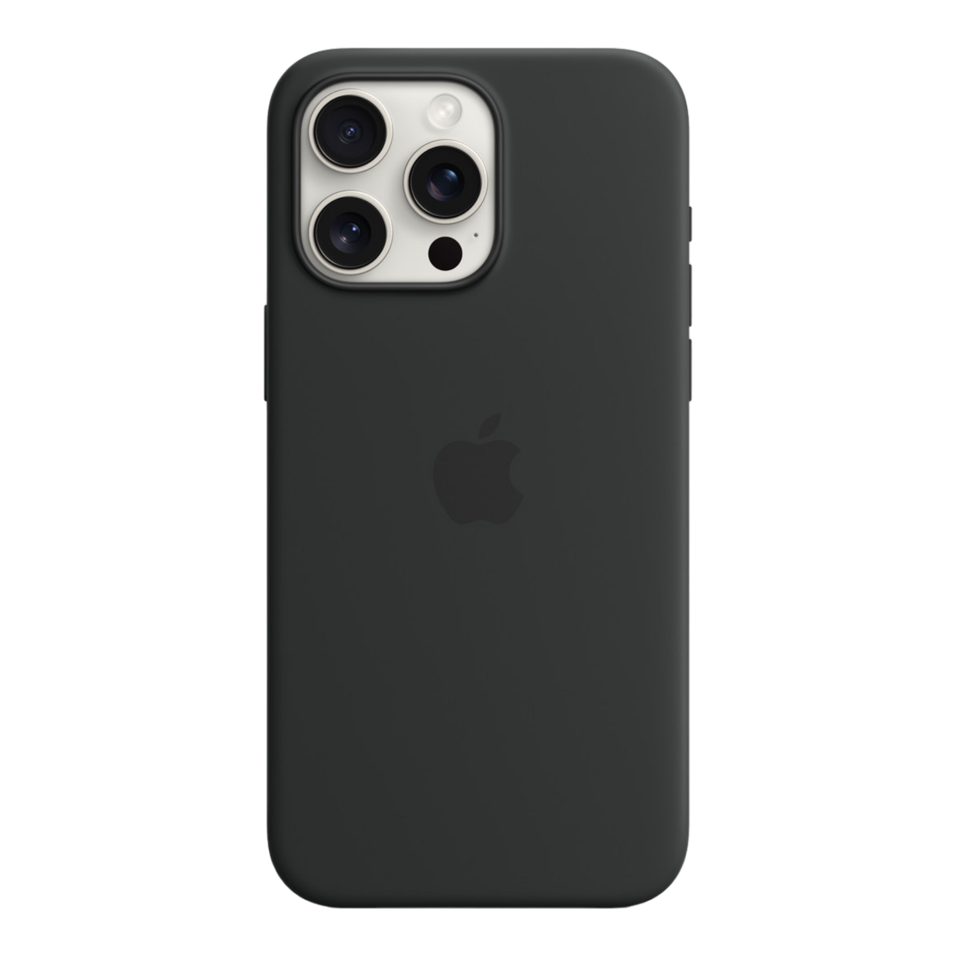 iPhone 15 Pro Max Silicone Case with MagSafe - Black - alAsil