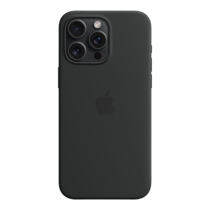 iPhone 15 Pro Max Silicone Case with MagSafe - Black - alAsil