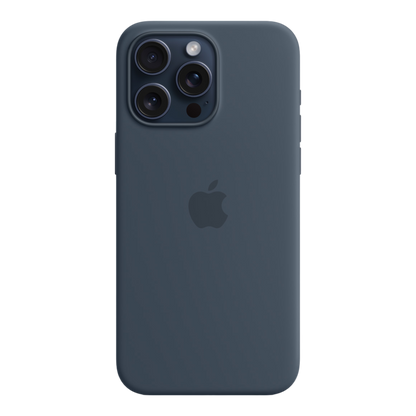 iPhone 15 Pro Max Silicone Case with MagSafe - Storm Blue - alAsil