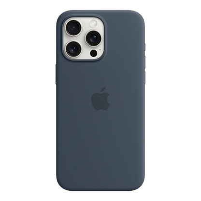 iPhone 15 Pro Max Silicone Case with MagSafe - Storm Blue - alAsil