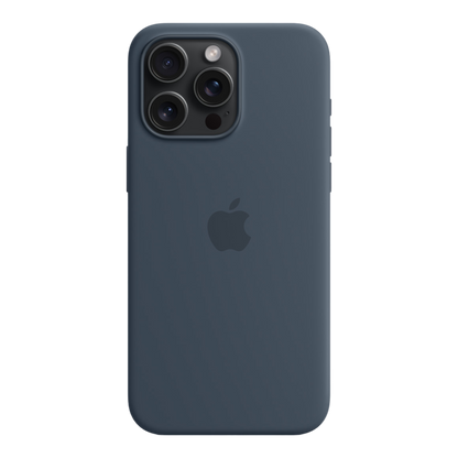 iPhone 15 Pro Max Silicone Case with MagSafe - Storm Blue - alAsil