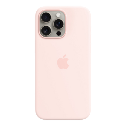 iPhone 15 Pro Max Silicone Case with MagSafe - Light Pink - alAsil