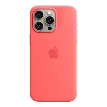 iPhone 15 Pro Max Silicone Case with MagSafe - Guava - alAsil