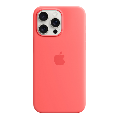 iPhone 15 Pro Max Silicone Case with MagSafe - Guava - alAsil