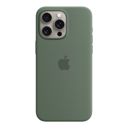 iPhone 15 Pro Max Silicone Case with MagSafe - Cypress - alAsil