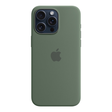 iPhone 15 Pro Max Silicone Case with MagSafe - Cypress - alAsil