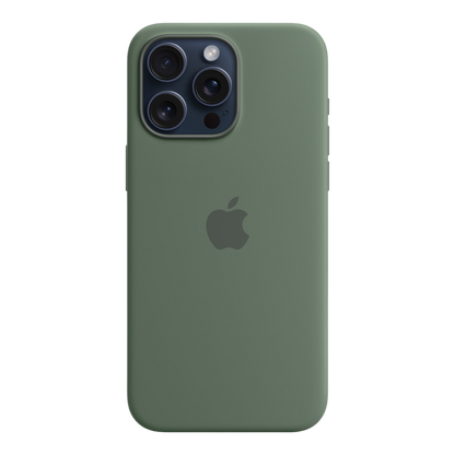 iPhone 15 Pro Max Silicone Case with MagSafe - Cypress - alAsil