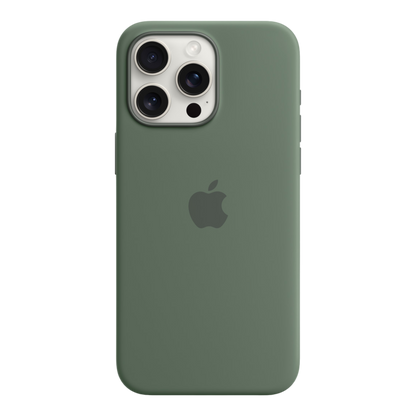 iPhone 15 Pro Max Silicone Case with MagSafe - Cypress - alAsil