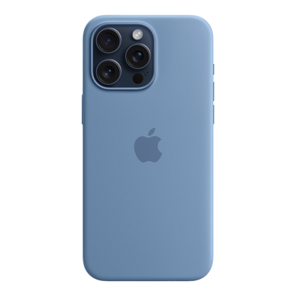 iPhone 15 Pro Max Silicone Case with MagSafe - Winter Blue - alAsil