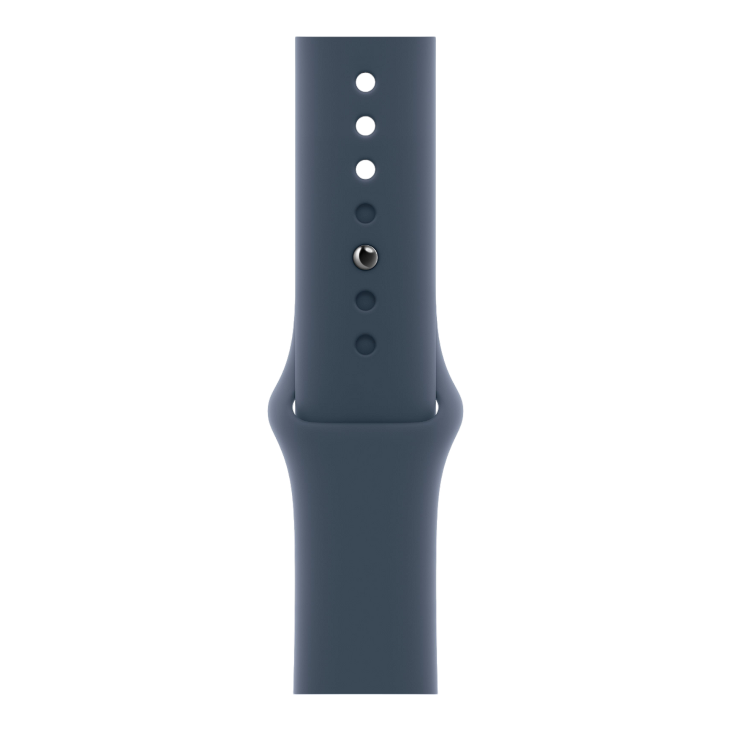 Apple Watch Series 9 GPS, 45mm Silver Aluminum Case with Storm Blue Sport Band - M/L - alAsil