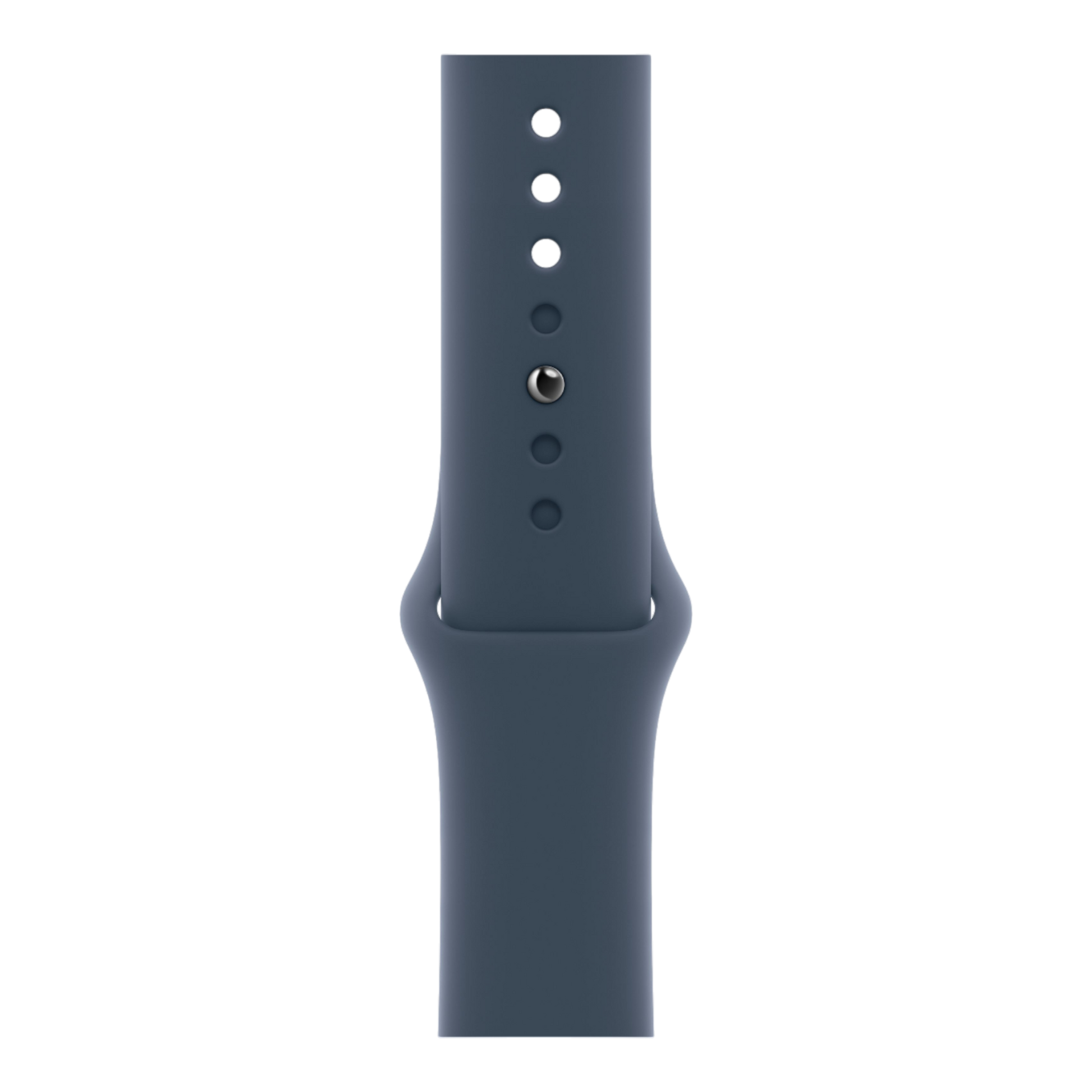 Apple Watch Series 9 GPS, 45mm Silver Aluminum Case with Storm Blue Sport Band - M/L - alAsil