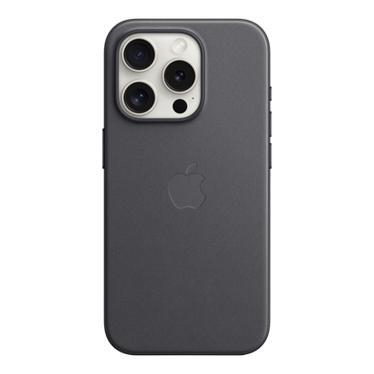 iPhone 15 Pro FineWoven Case with MagSafe - Black - alAsil