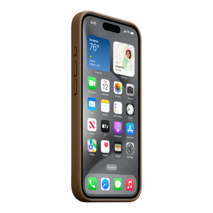 iPhone 15 Pro FineWoven Case with MagSafe - Taupe - alAsil