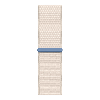 Apple Watch SE GPS, 44mm Starlight Aluminum Case with Starlight Sport Loop - alAsil