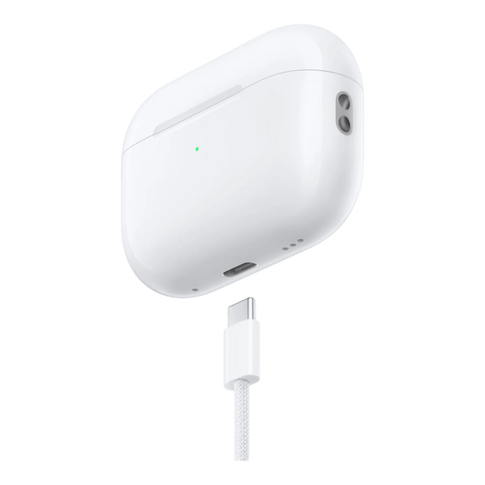 White AirPods Pro 2nd generation MagSafe charging case with USB-C cable connected isolated on white background AirPods Pro (3rd generation) With MagSafe Charging Case (USB‑C) 45676e-4.myshopify.com Apple AirPods Pro (2nd generation) With MagSafe Charging Case (USB‑C) 45676e-4.myshopify.com Apple