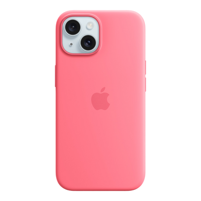 iPhone 15 Silicone Case with MagSafe - Pink - alAsil
