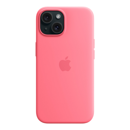 iPhone 15 Silicone Case with MagSafe - Pink - alAsil