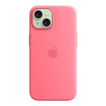 iPhone 15 Silicone Case with MagSafe - Pink - alAsil