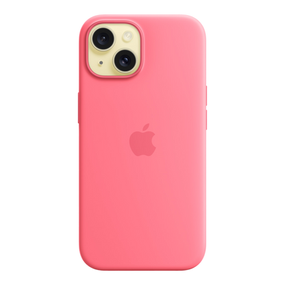 iPhone 15 Silicone Case with MagSafe - Pink - alAsil