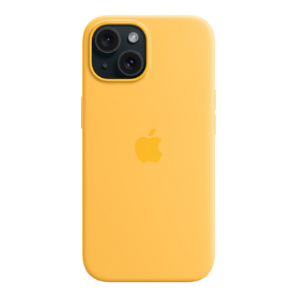 iPhone 15 Silicone Case with MagSafe - Sunshine - alAsil