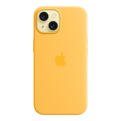 iPhone 15 Silicone Case with MagSafe - Sunshine - alAsil