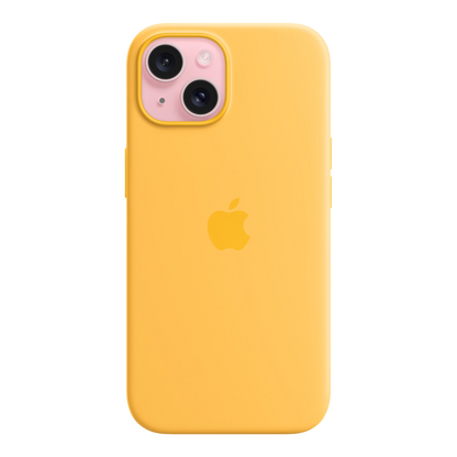 iPhone 15 Silicone Case with MagSafe - Sunshine - alAsil