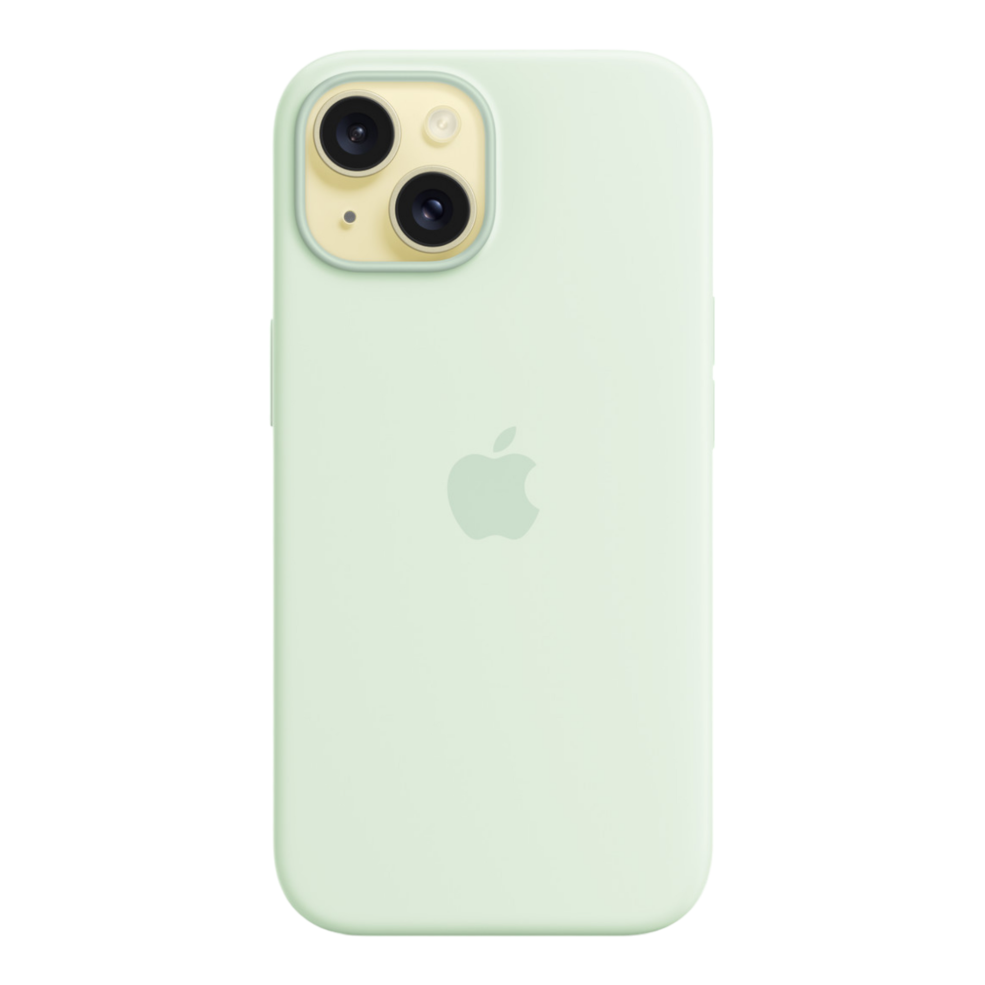 iPhone 15 Silicone Case with MagSafe - Soft Mint - alAsil