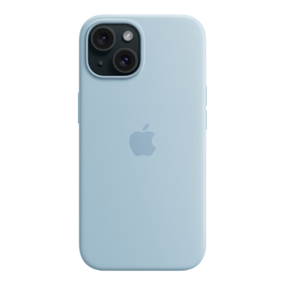 iPhone 15 Silicone Case with MagSafe - Light Blue - alAsil