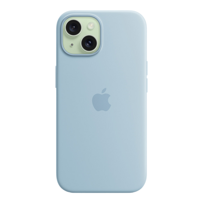 iPhone 15 Silicone Case with MagSafe - Light Blue - alAsil