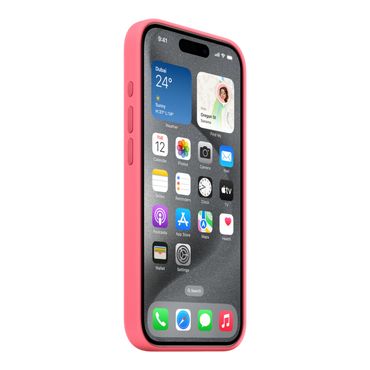 iPhone 15 Pro Silicone Case with MagSafe - Pink - alAsil