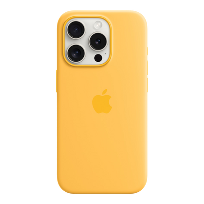 iPhone 15 Pro Silicone Case with MagSafe - Sunshine - alAsil