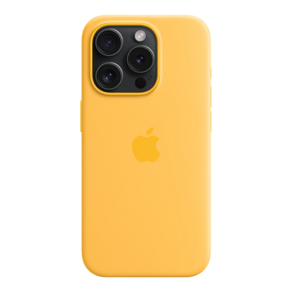 iPhone 15 Pro Silicone Case with MagSafe - Sunshine - alAsil