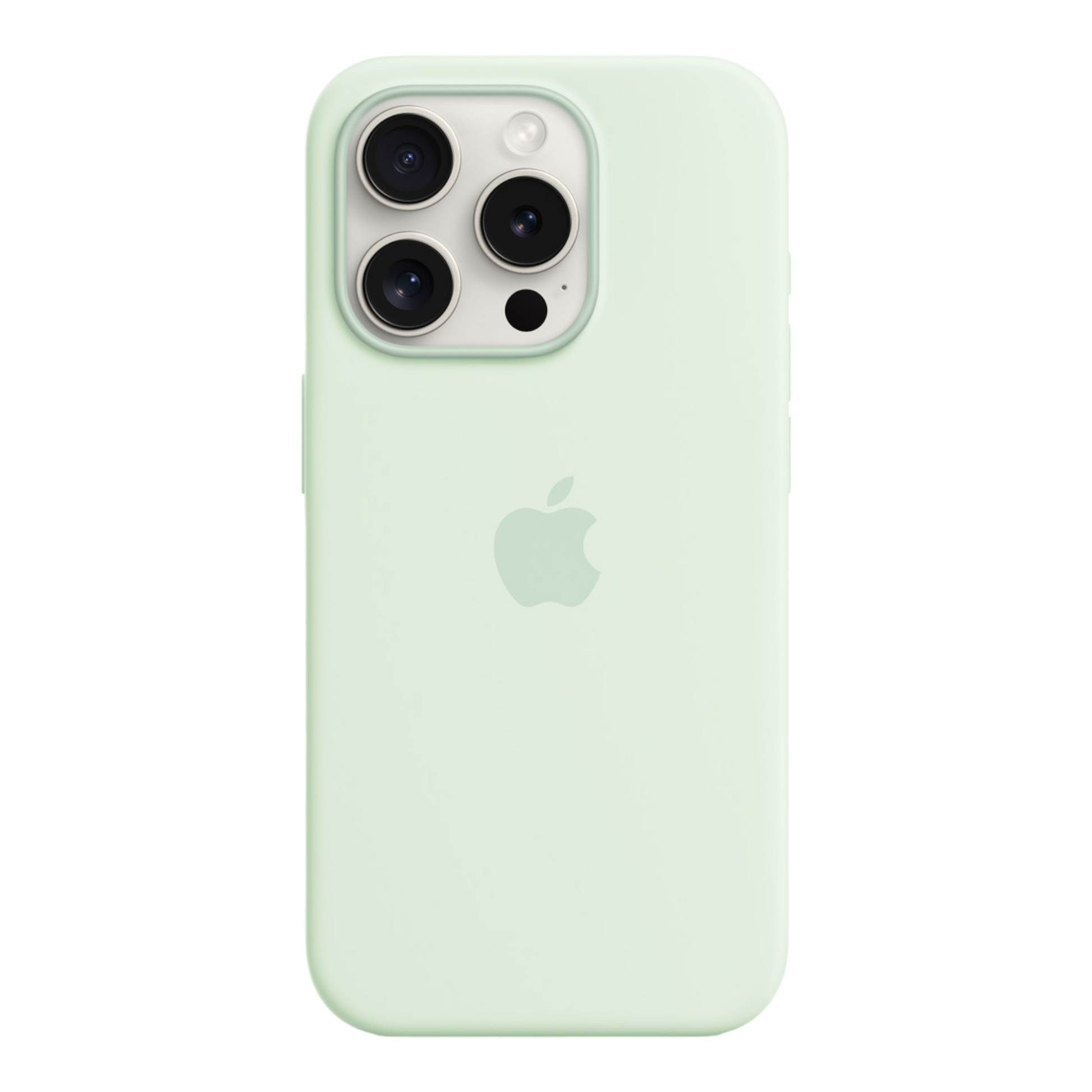 iPhone 15 Pro Silicone Case with MagSafe - Soft Mint - alAsil