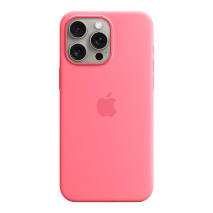 iPhone 15 Pro Max Silicone Case with MagSafe - Pink - alAsil