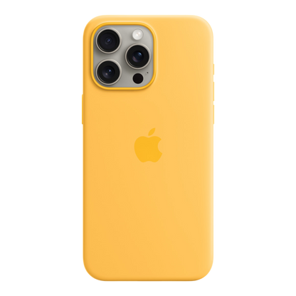 iPhone 15 Pro Max Silicone Case with MagSafe - Sunshine - alAsil