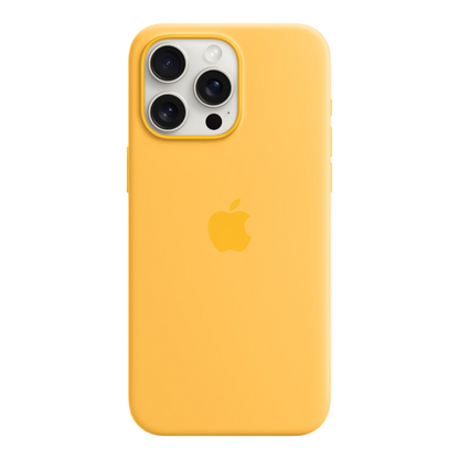 iPhone 15 Pro Max Silicone Case with MagSafe - Sunshine - alAsil