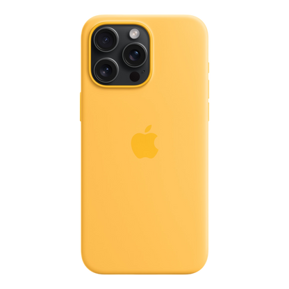 iPhone 15 Pro Max Silicone Case with MagSafe - Sunshine - alAsil