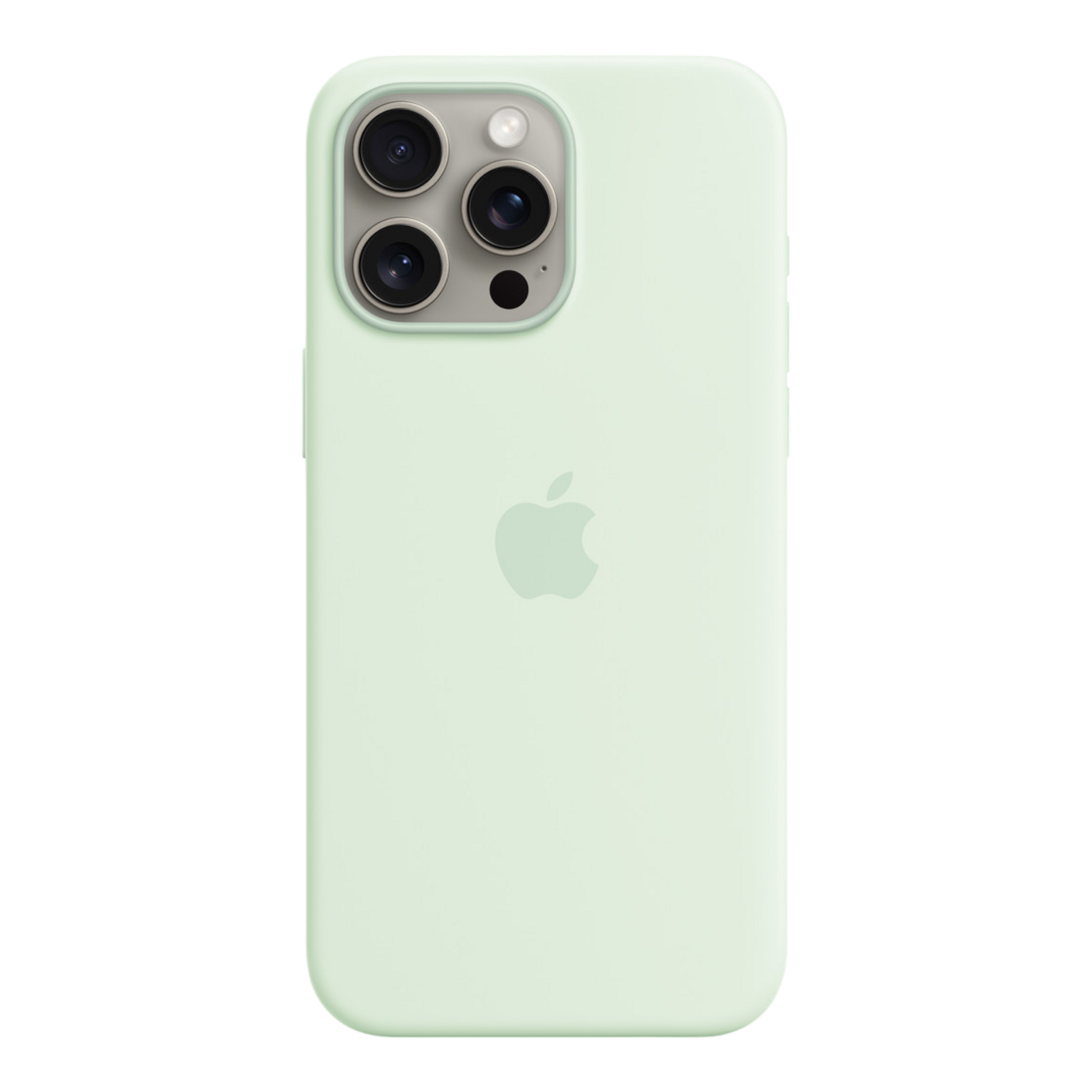 iPhone 15 Pro Max Silicone Case with MagSafe - Soft Mint - alAsil