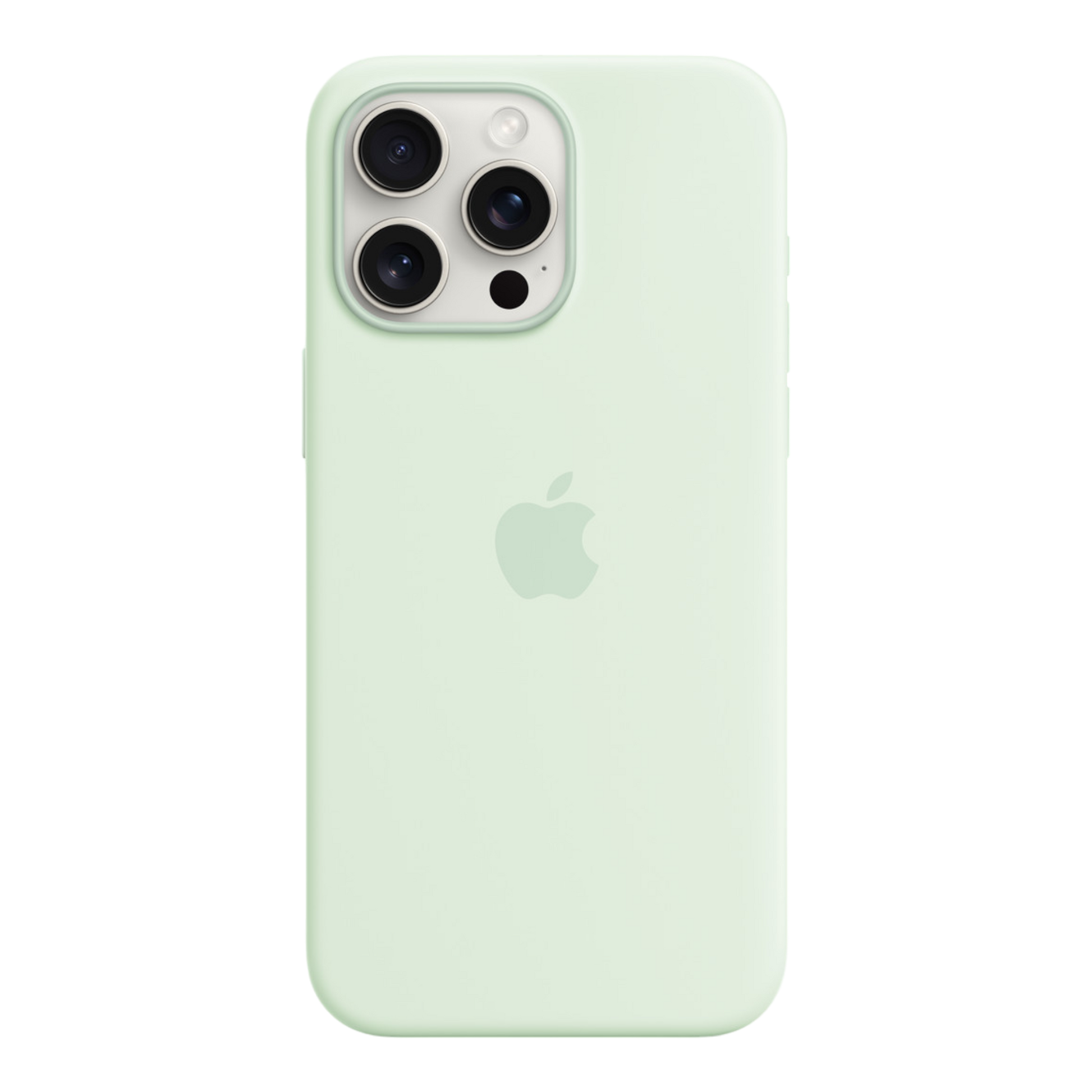 iPhone 15 Pro Max Silicone Case with MagSafe - Soft Mint - alAsil