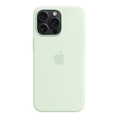 iPhone 15 Pro Max Silicone Case with MagSafe - Soft Mint - alAsil