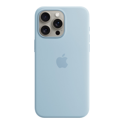 iPhone 15 Pro Max Silicone Case with MagSafe - Light Blue - alAsil