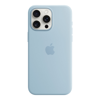 iPhone 15 Pro Max Silicone Case with MagSafe - Light Blue - alAsil