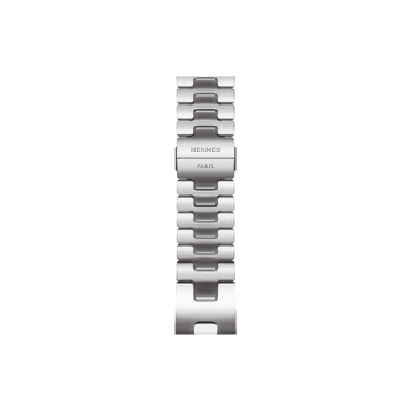 Apple Watch Hermès Series 10 GPS + Cellular, 42mm Silver Titanium Case with Satiné Grand H - Large