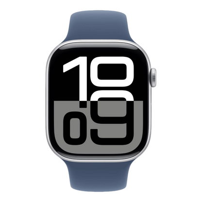 Apple Watch Series 10 GPS, 42mm Silver Aluminum Case with Denim Sport Band - M/L - alAsil Apple Watch Series 10 GPS, 42mm Silver Aluminum Case with Denim Sport Band - M/L 45676e-4.myshopify.com Apple Apple Watch Series 10 GPS, 42mm Silver Aluminum Case with Denim Sport Band - M/L 45676e-4.myshopify.com Apple