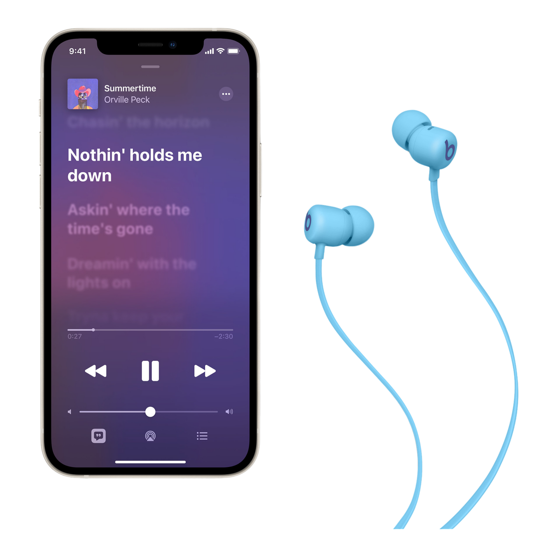 Beats Flex – All-Day Wireless Earphones - Flame Blue - alAsil