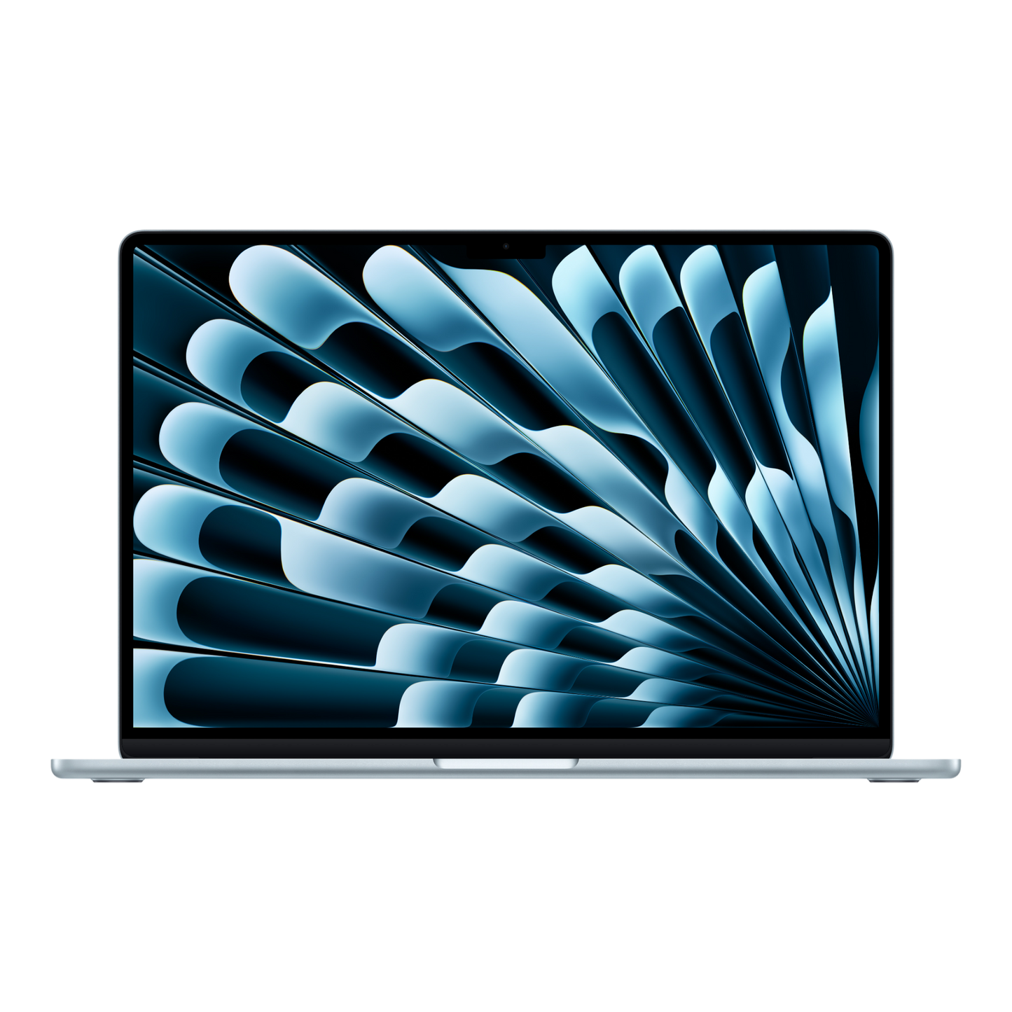 ماك بوك إير 15.3 بوصة (2025) - شريحة M4، معالج مركزي 10 أنوية ومعالج رسومات 10 أنوية، ذاكرة وصول عشوائي 16 جيجابايت، قرص صلب SSD بسعة 256 جيجابايت - الموديل MC7A4 (أزرق سماوي، لوحة مفاتيح إنجليزية)