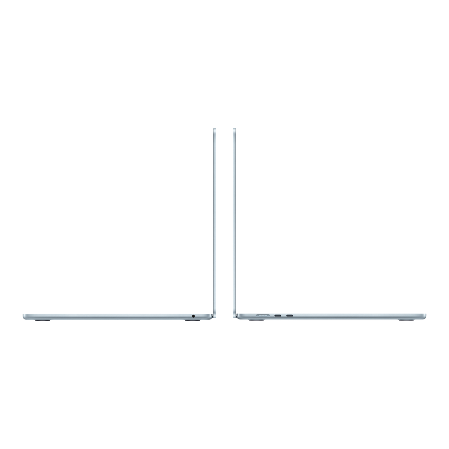 ماك بوك إير 15.3 بوصة (2025) - شريحة M4، معالج مركزي 10 أنوية ومعالج رسومات 10 أنوية، ذاكرة وصول عشوائي 16 جيجابايت، قرص صلب SSD بسعة 256 جيجابايت - الموديل MC7A4 (أزرق سماوي، لوحة مفاتيح إنجليزية)